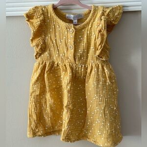 NWOT Rachel Zoe Toddler Yellow Polka Dot Dress